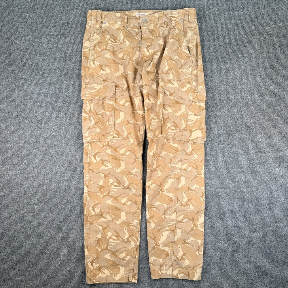 Levis Cargo Pants Mens 34x30 Brown Desert Lizard Camo Military Ripstop